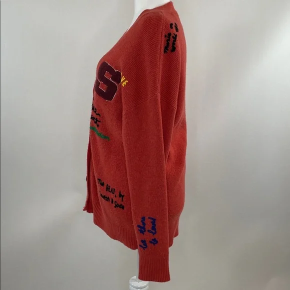 Scotch & Soda Varsity Embroidered Cardigan, L - Picture 6 of 13